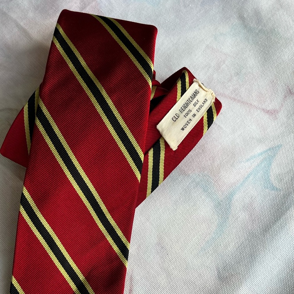 Burgundy Stripe Silk Tie